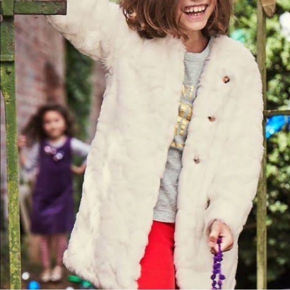 Mini Boden Other - Mini Boden | Girls’ Faux Fur Coat (6-7 yrs) 🍭